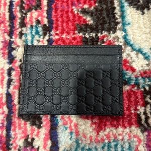 Authentic Black Gucci Cardholder